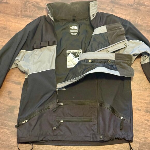 Vintage The North Face Steep Tech Jacket Apogee Scot Schmidt Black Gray Size XL - Picture 7 of 11